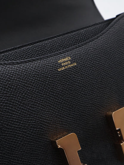 HERMES Mini Constance 19 - 黑玫瑰金 W