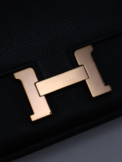 HERMES Mini Constance 19 - 黑玫瑰金 W