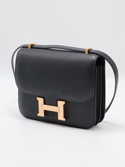 HERMES Mini Constance 19 - 黑玫瑰金 W