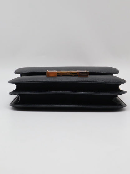HERMES Mini Constance 19 - 黑玫瑰金 W
