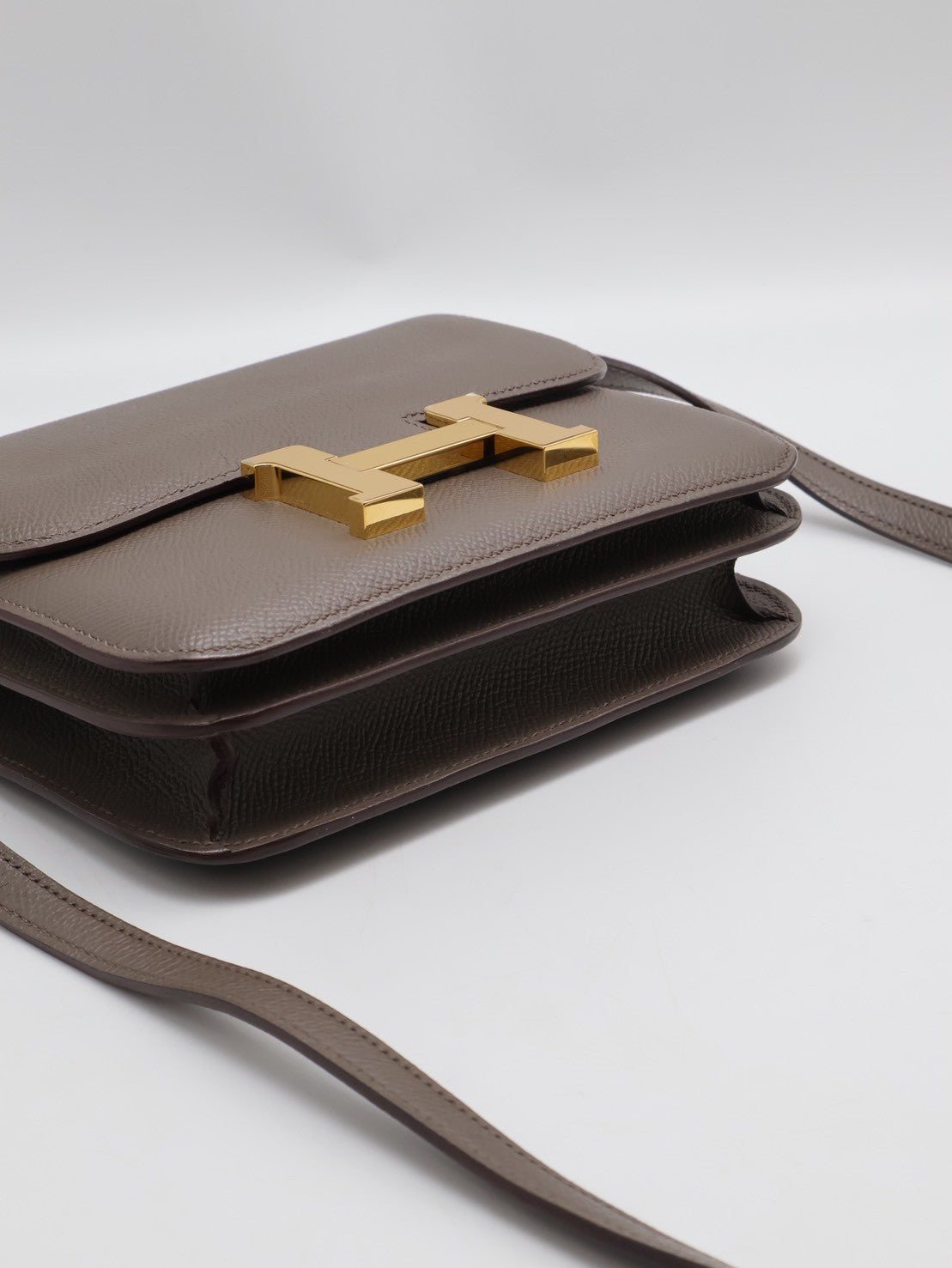 HERMES Mini constance 19 - 錫器灰金 Z