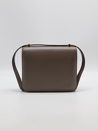 HERMES Mini constance 19 - 錫器灰金 Z