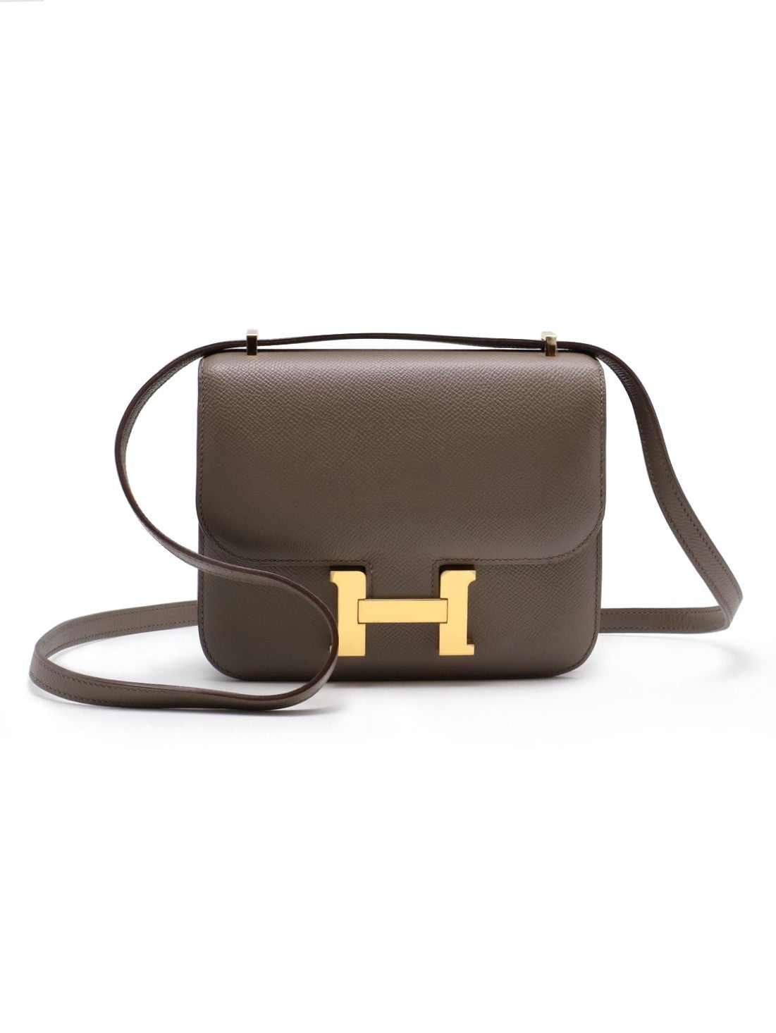 HERMES Mini constance 19 - 錫器灰金 Z