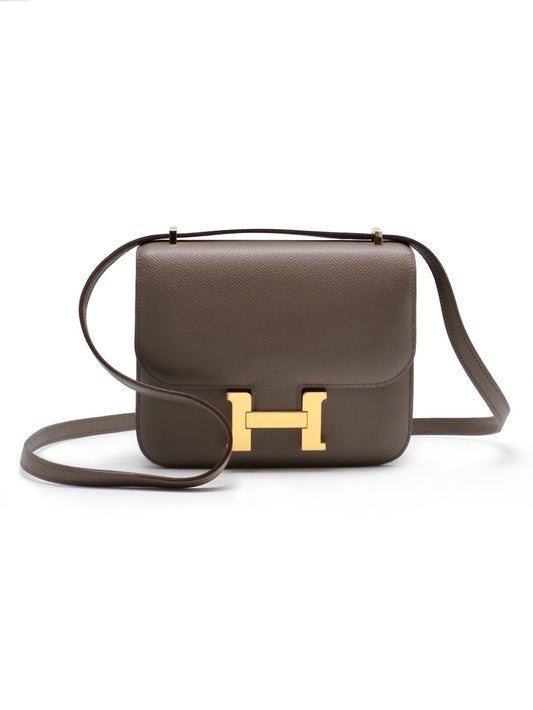 HERMES Mini constance 19 - 錫器灰金 Z