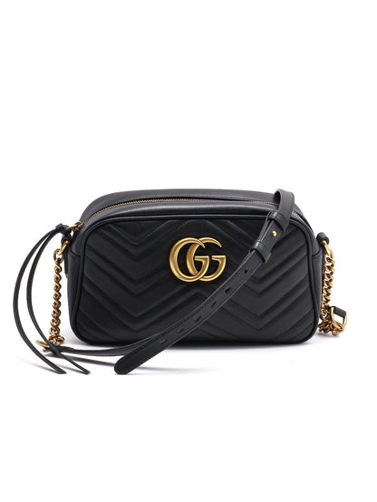 GUCCI Marmont相機包 - 小號黑金