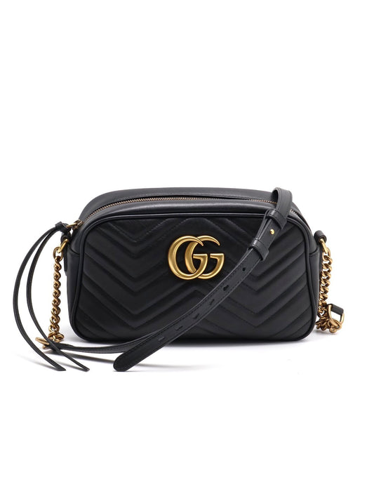 GUCCI Marmont相機包 - 小號黑金