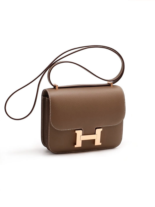 HERMES Mini Constance 19 - 灰玫瑰金