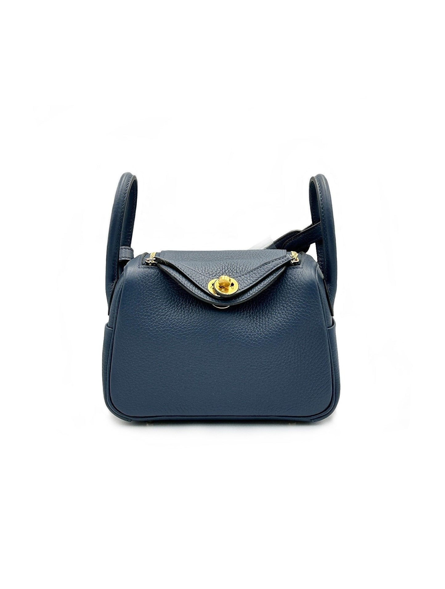 HERMES Mini lindy - 普魯士藍金