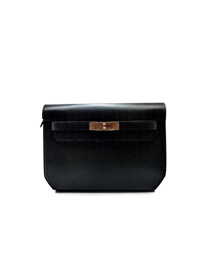 HERMES Kelly depeches 25手包 - 黑金 B