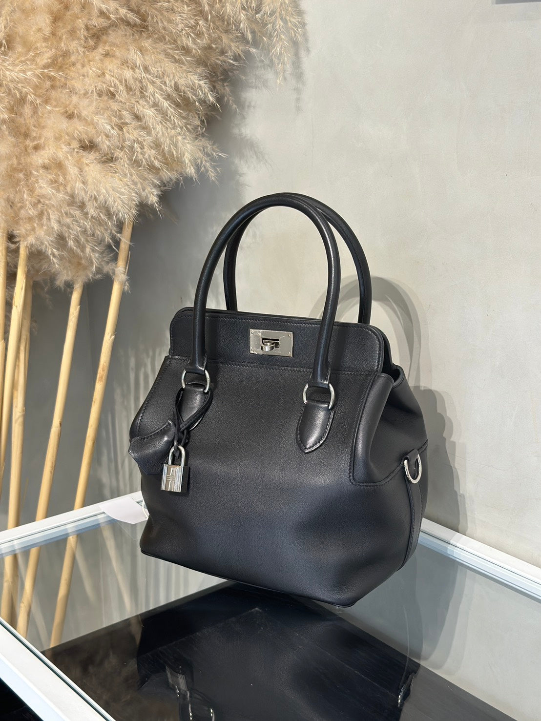 HERMES Toolbox牛奶盒子 20 - Noir 89 黑銀 🄺
