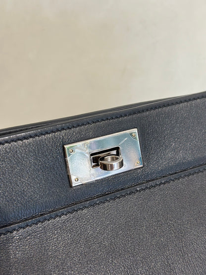HERMES Toolbox牛奶盒子 20 - Noir 89 黑銀 🄺