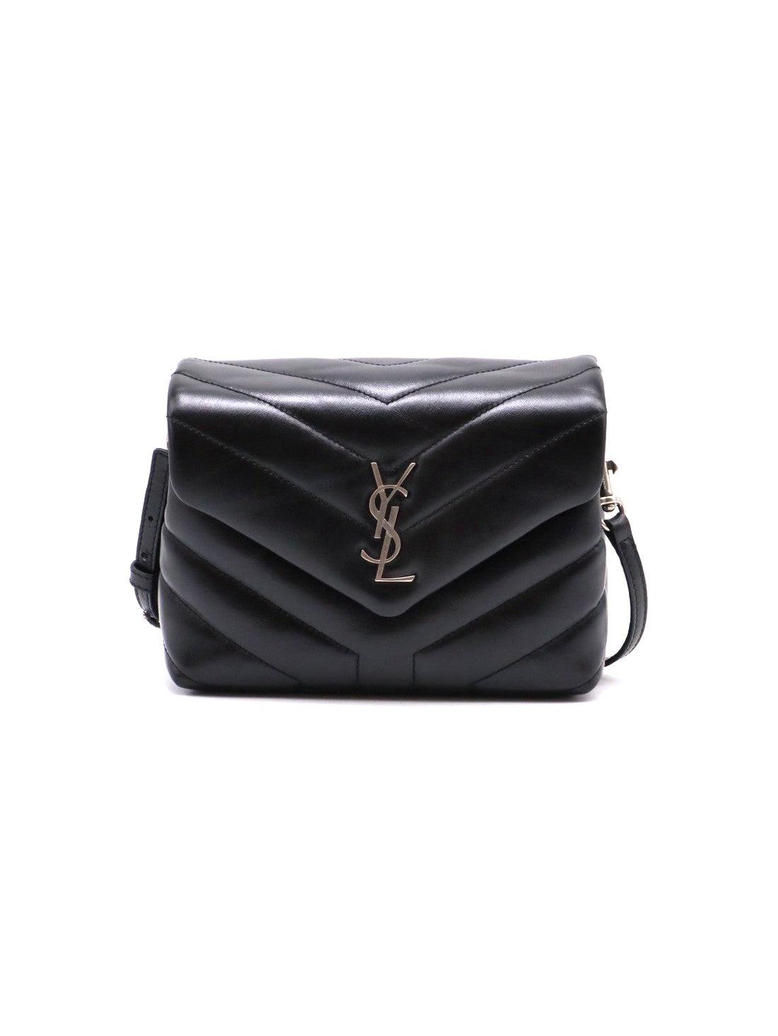 YSL Loulou Toy方胖子 - 迷你黑銀