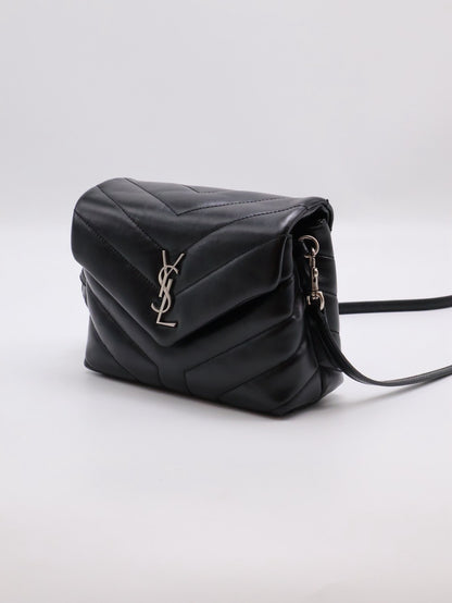 YSL Loulou Toy方胖子 - 迷你黑銀