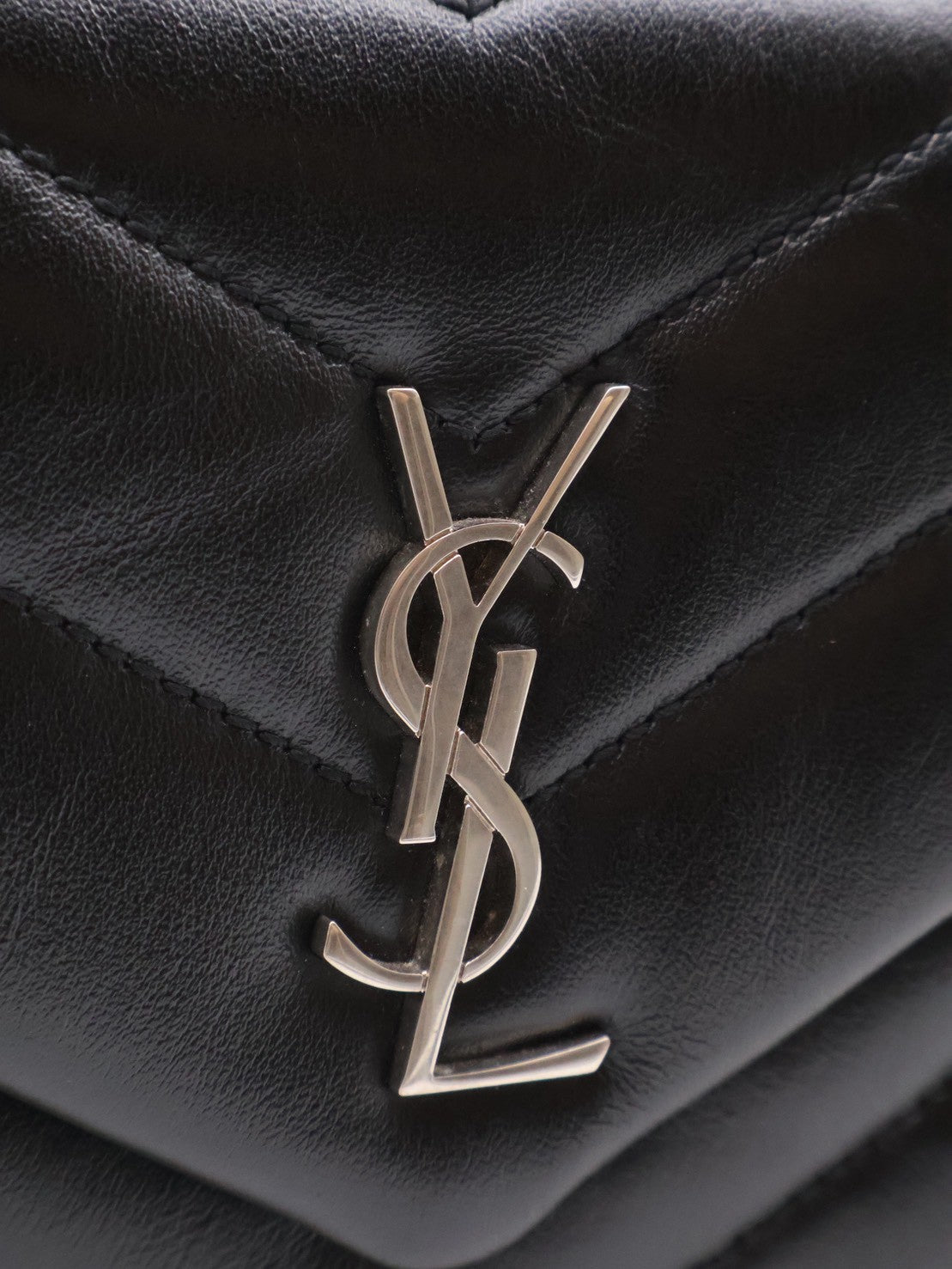 YSL Loulou Toy方胖子 - 迷你黑銀