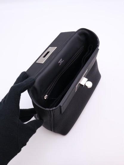 HERMES Mini 24/24 - Noir 89 黑銀 G