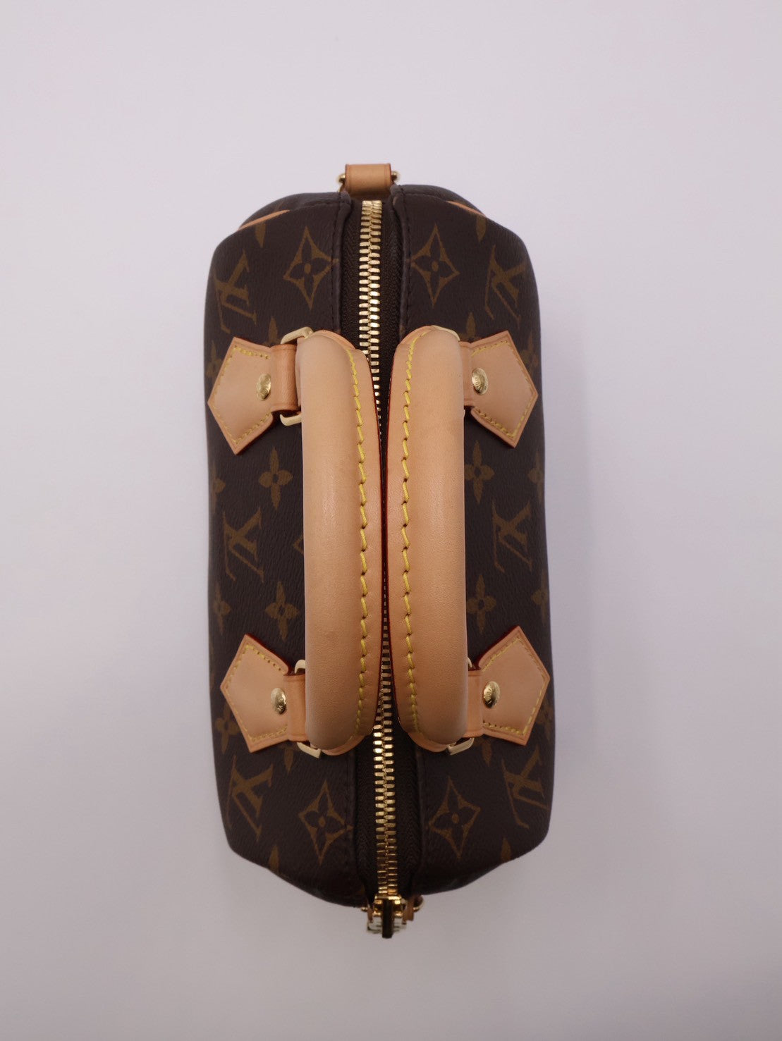 LOUIS VUITTON Speedy Bandouliere 20 - 米邊背帶