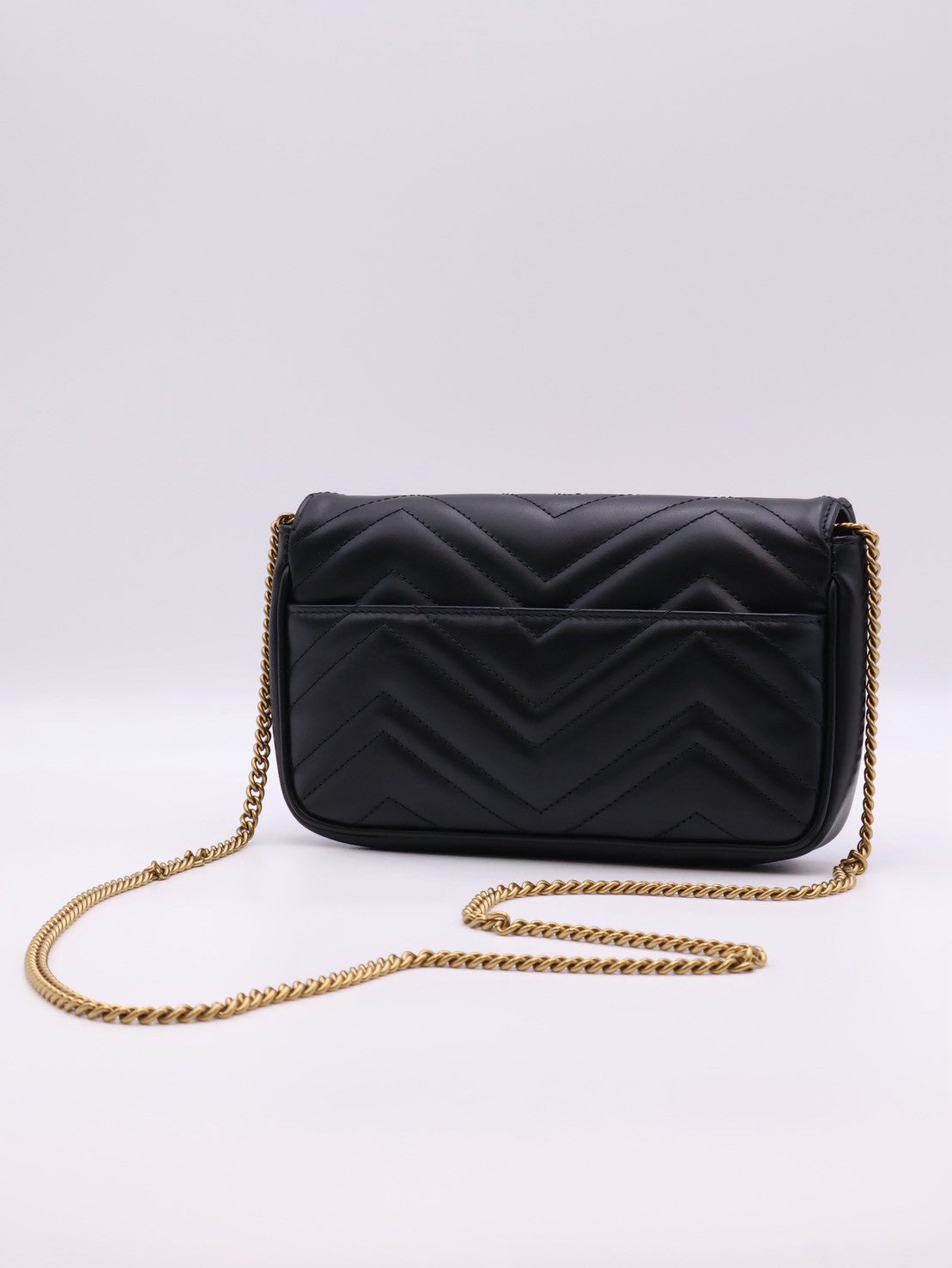 GUCCI Marmont Matelasse新款斜背包 - 21 黑金