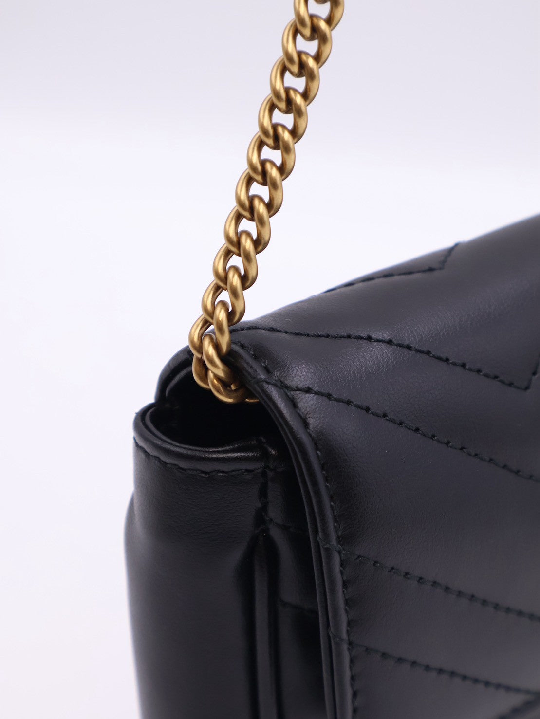 GUCCI Marmont Matelasse新款斜背包 - 21 黑金