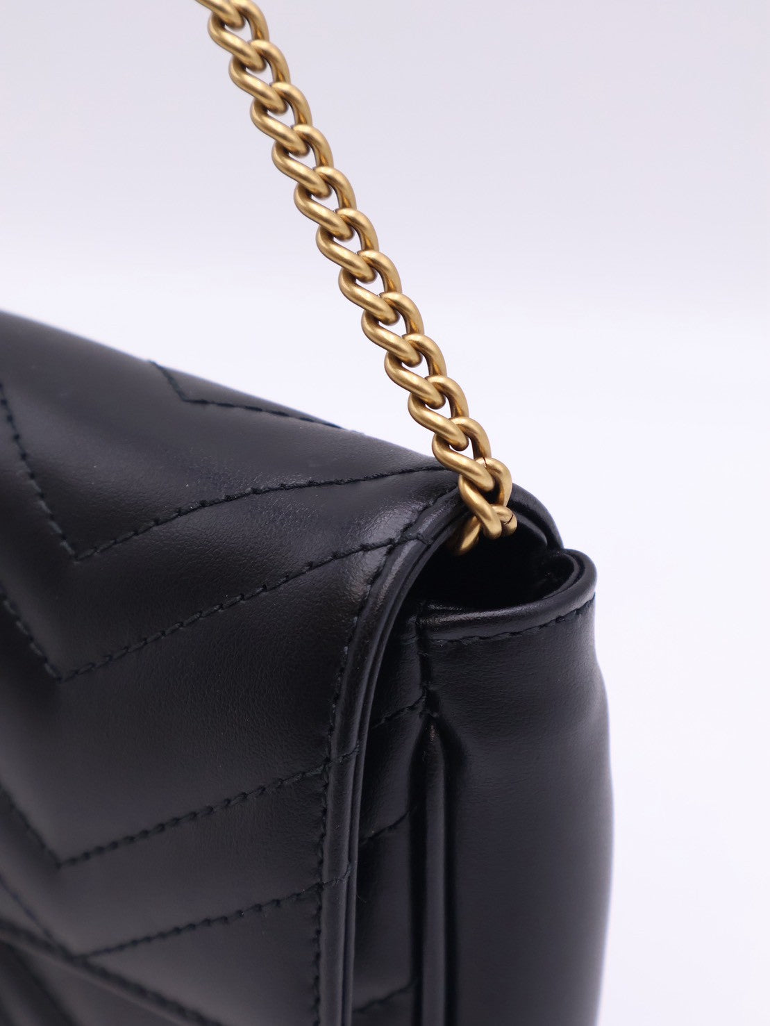 GUCCI Marmont Matelasse新款斜背包 - 21 黑金