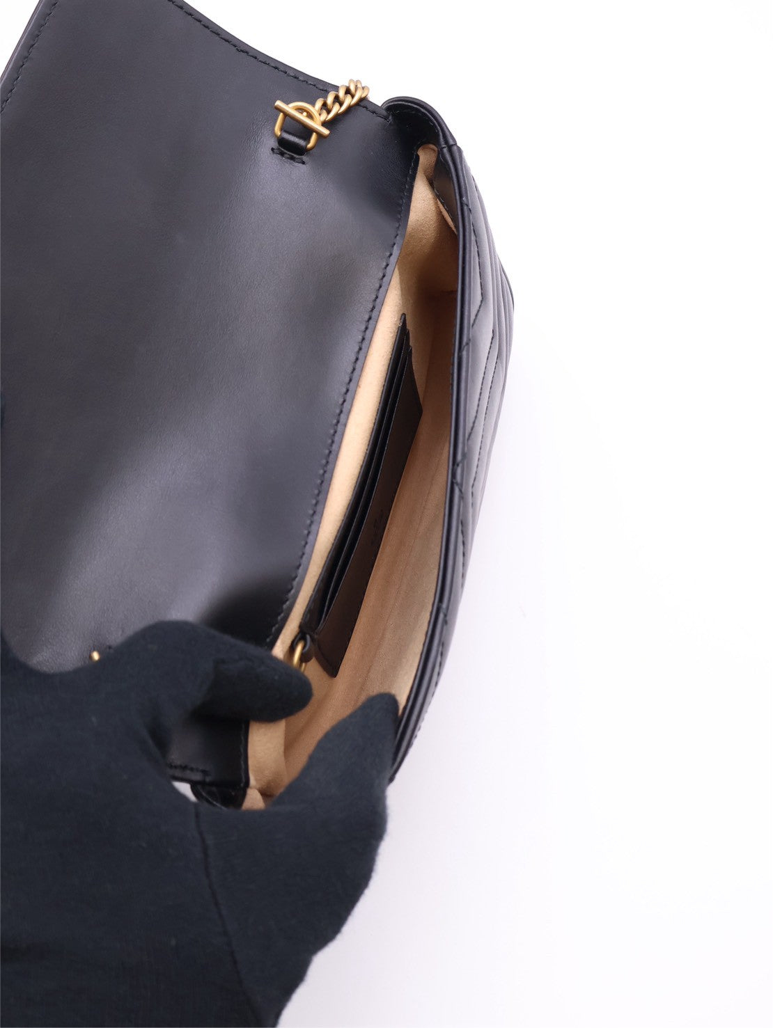 GUCCI Marmont Matelasse新款斜背包 - 21 黑金