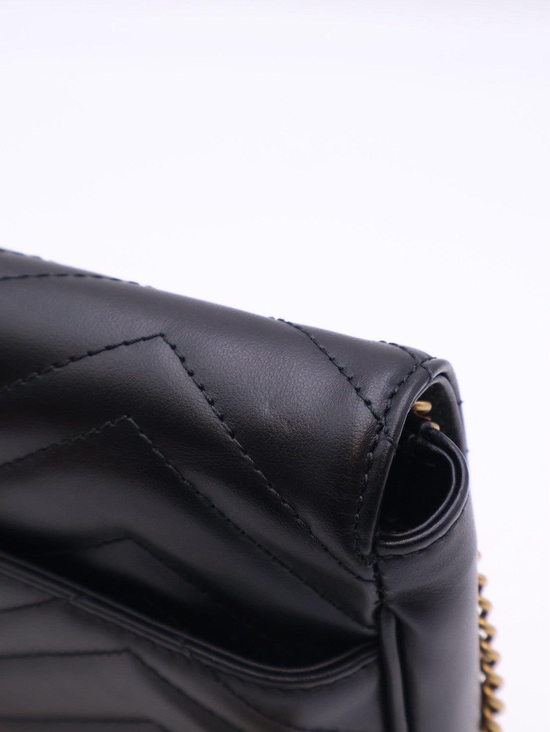 GUCCI Marmont Matelasse新款斜背包 - 21 黑金