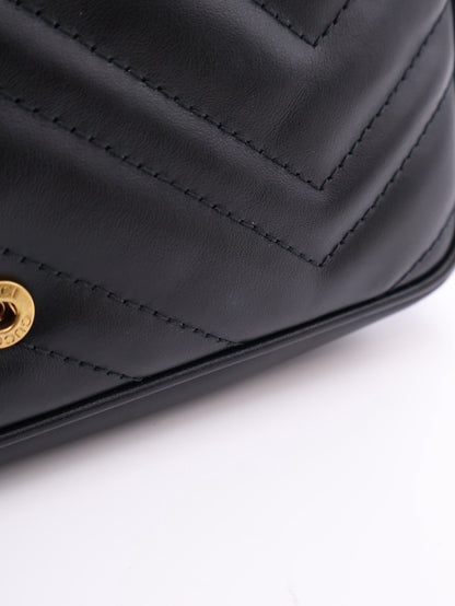 GUCCI Marmont Matelasse新款斜背包 - 21 黑金