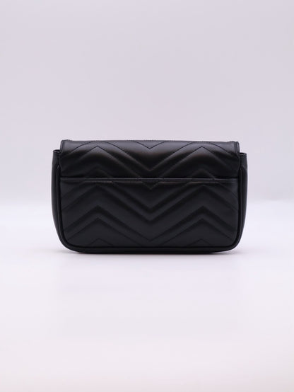 GUCCI Marmont Matelasse新款斜背包 - 21 黑金