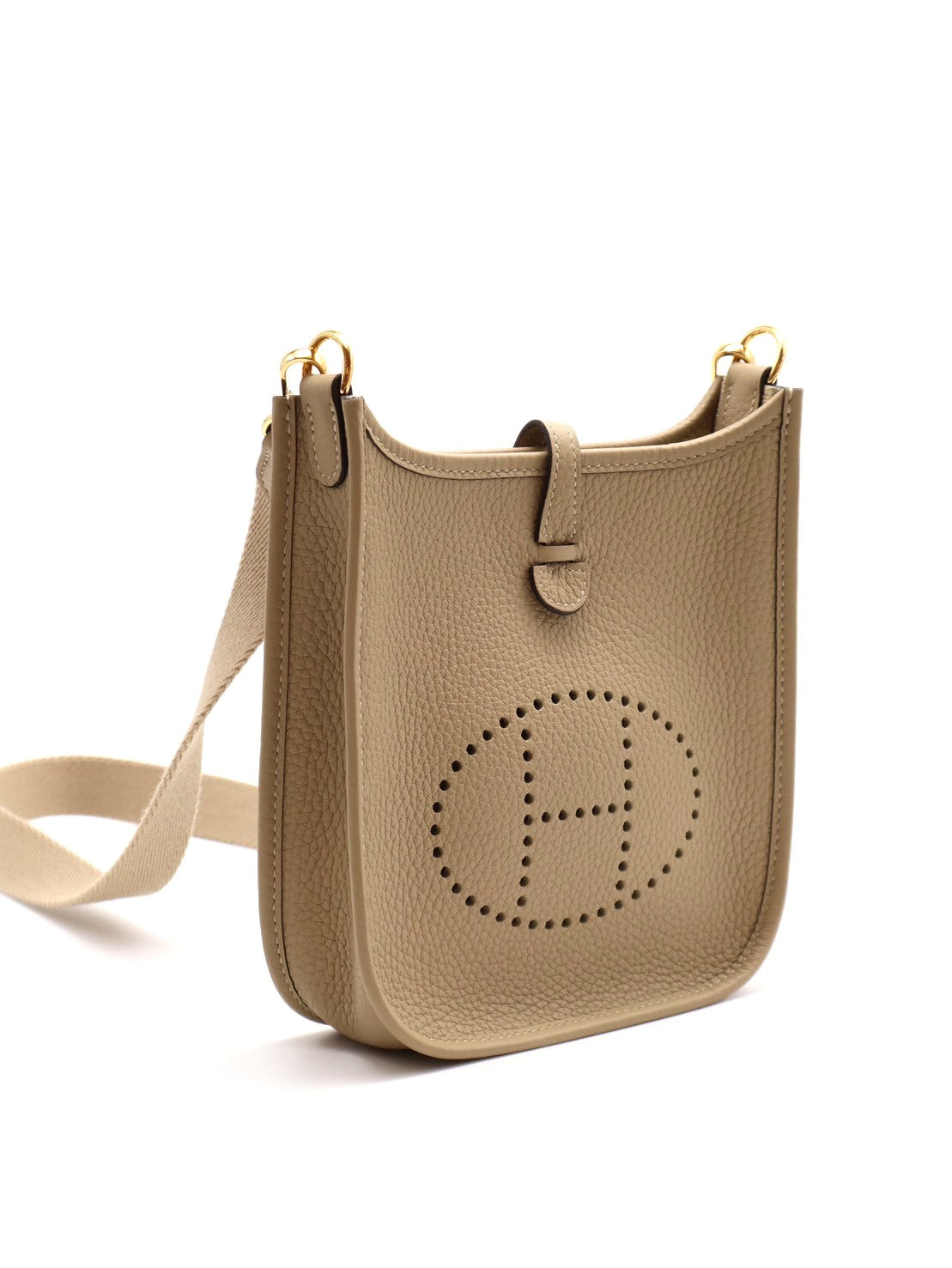 HERMES Mini evelyne - 風衣灰金