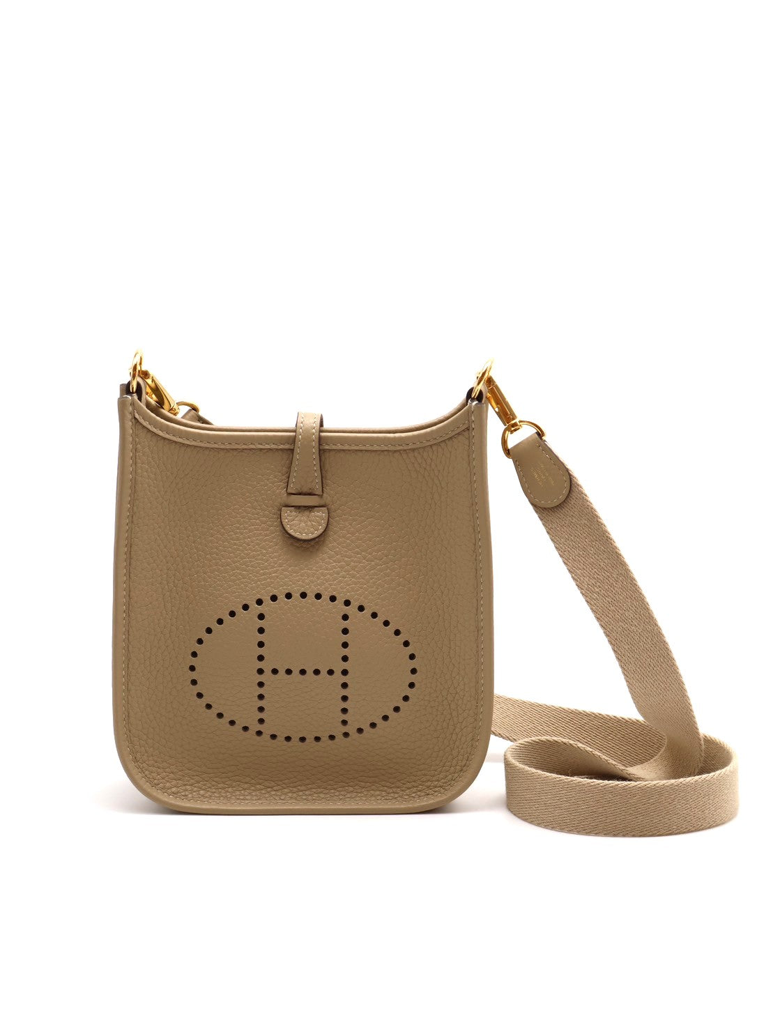 HERMES Mini evelyne - 風衣灰金
