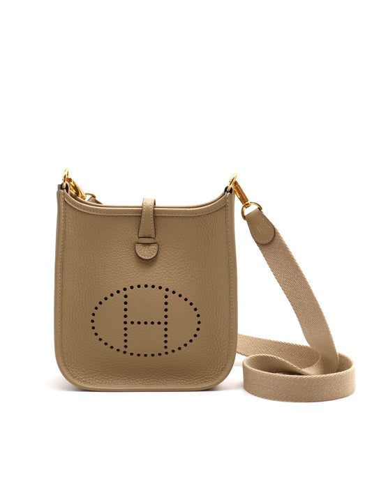 HERMES Mini evelyne - 風衣灰金