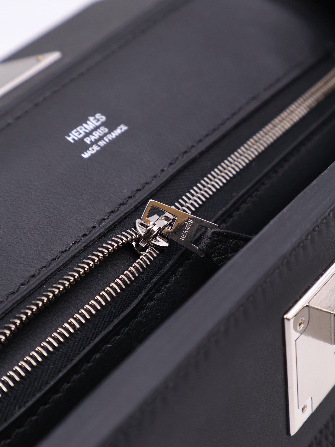 HERMES Mini 24/24 - Noir 89 黑銀 G