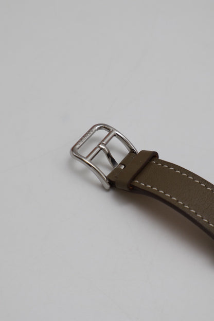 HERMES Heure H腕錶 - 21 灰銀 Y