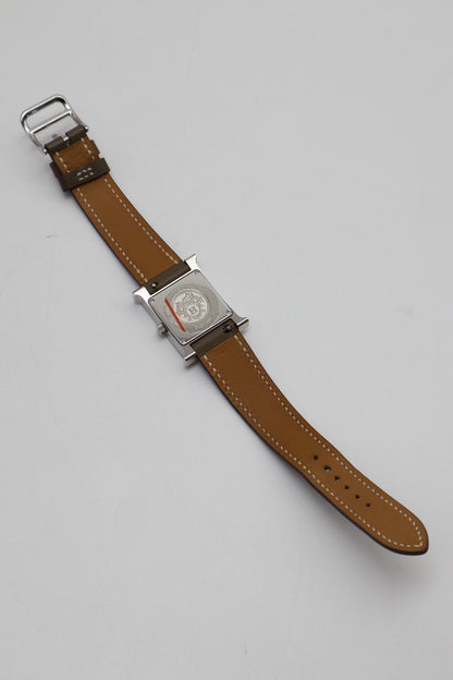 HERMES Heure H腕錶 - 21 灰銀 Y