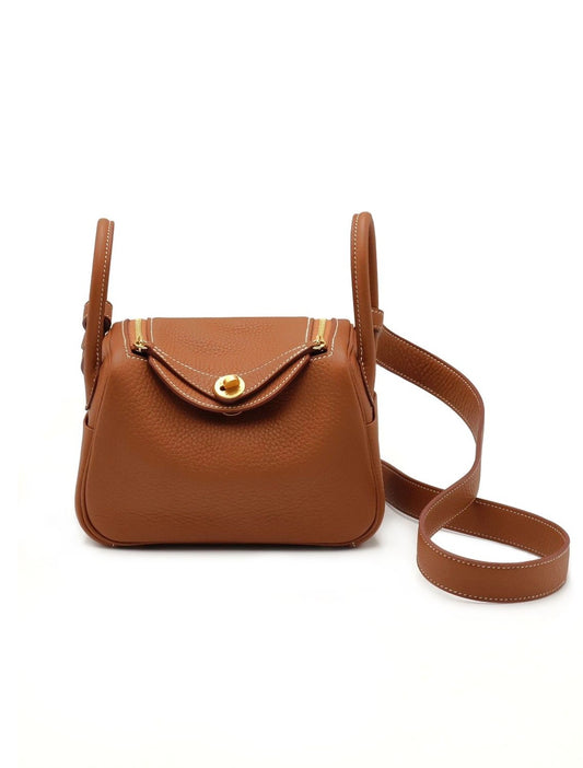 HERMES Mini Lindy - Gold 37 金棕金 U