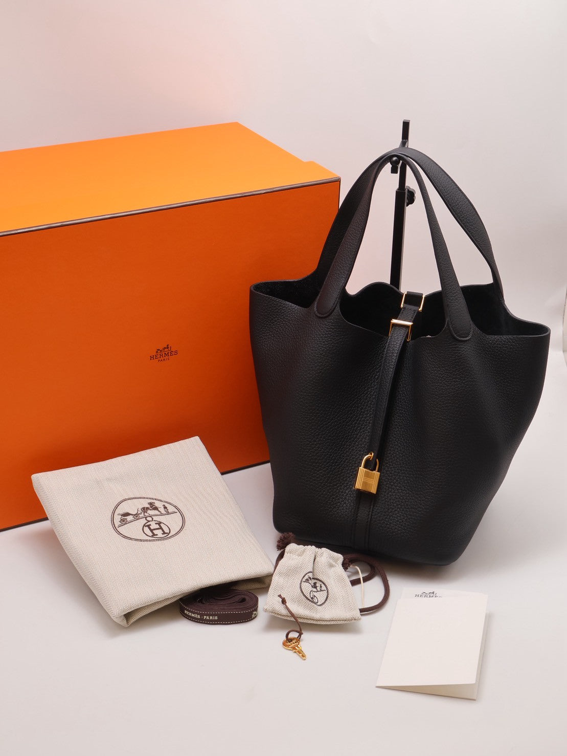 HERMES Picotin 22 - 黑金 W