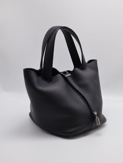 HERMES Picotin 22 - 黑銀