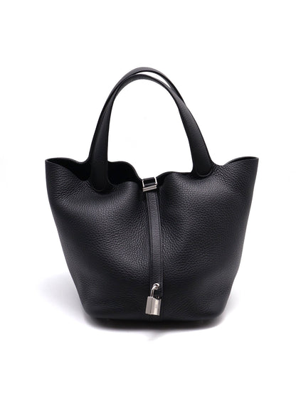 HERMES Picotin 22 - 黑銀