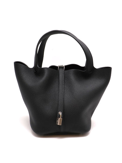 HERMES Picotin 22 - 黑銀 B