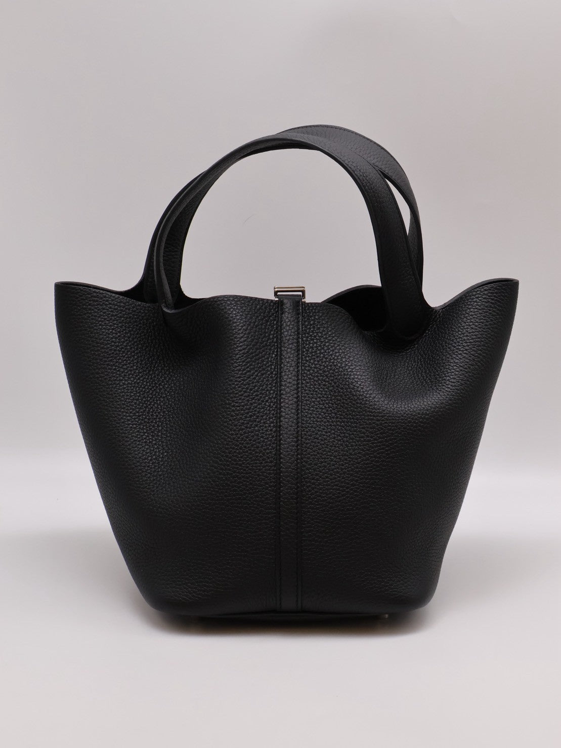 HERMES Picotin 22 - 黑銀 B