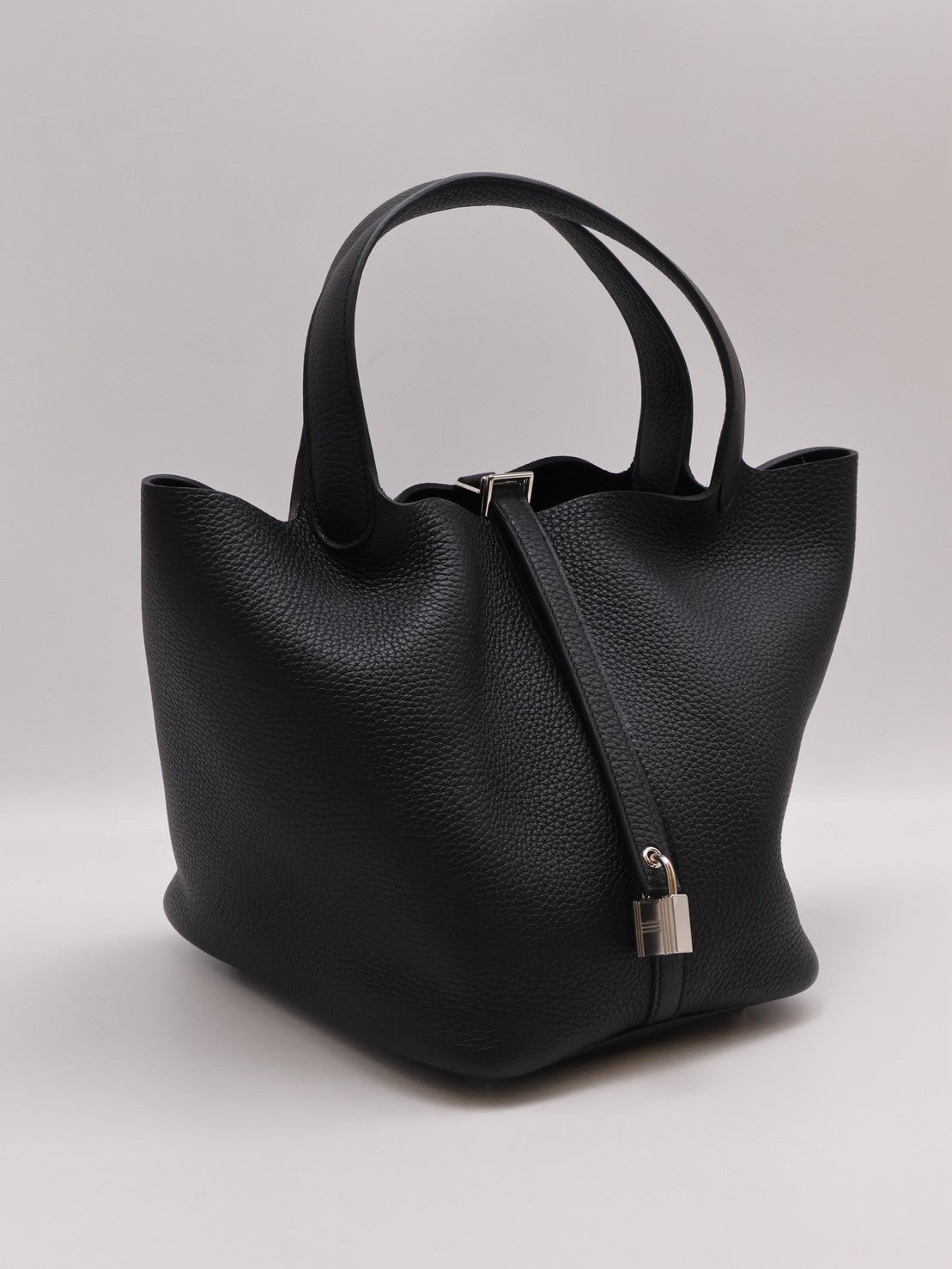 HERMES Picotin 22 - 黑銀 B