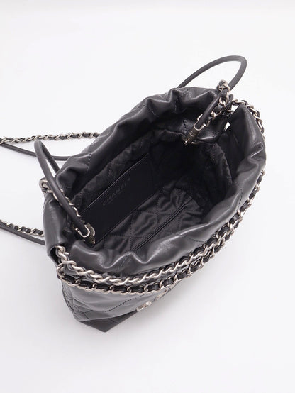 CHANEL 22 Mini bag - 深灰銀