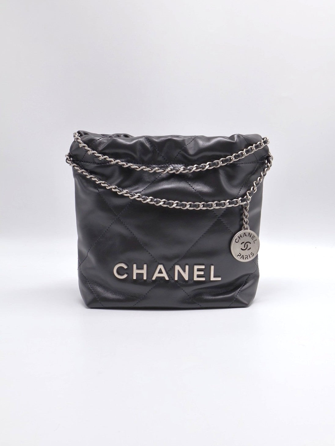 CHANEL 22 Mini bag - 深灰銀