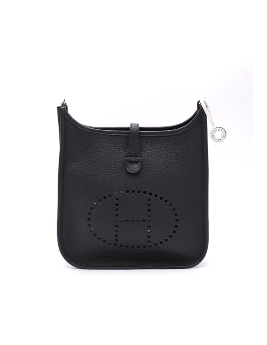 HERMES Evelyne 23 - Noir 89 黑銀 G