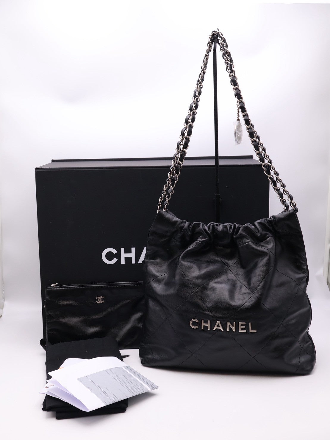 CHANEL 22 Bag - 小號黑銀
