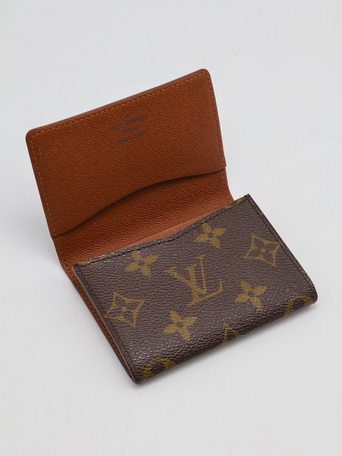 LOUIS VUITTON 老花雙折卡片夾
