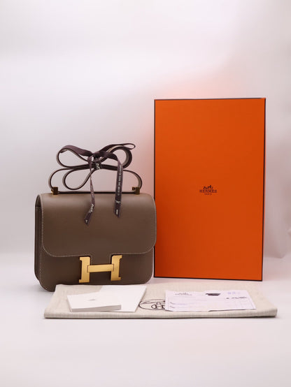 HERMES Constance 24 - Etoupe 18 大象灰金 Z