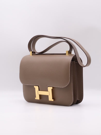 HERMES Constance 24 - Etoupe 18 大象灰金 Z