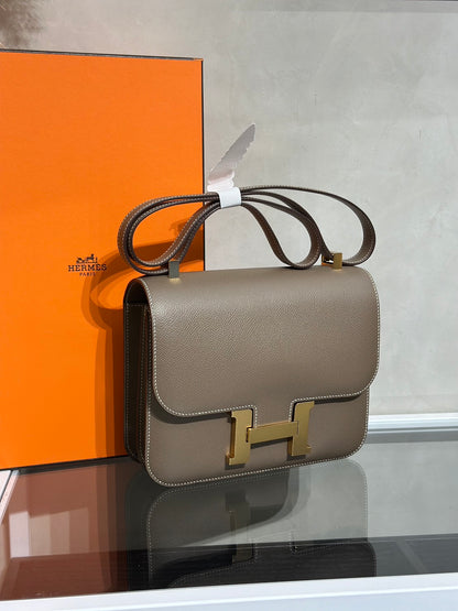 HERMES Constance 24 - Etoupe 18 大象灰金 Z