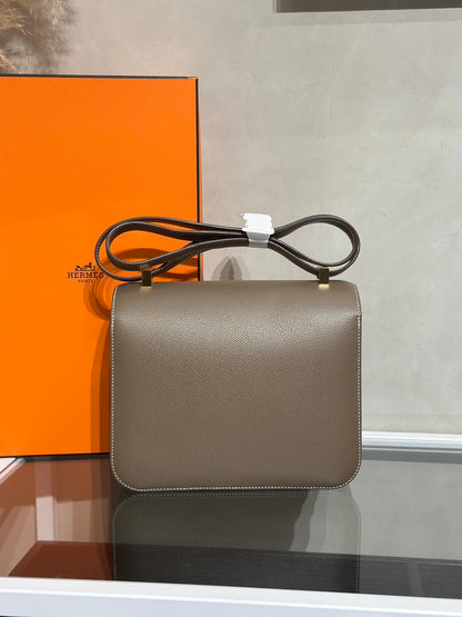 HERMES Constance 24 - Etoupe 18 大象灰金 Z