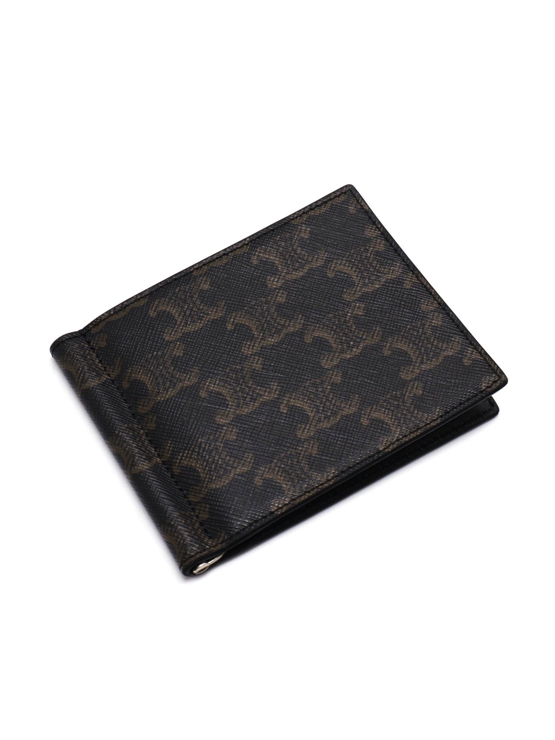 CELINE Triomphe凱旋帆布雙折皮夾